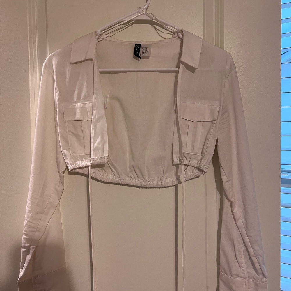 H&M Divided Classic White Blouse